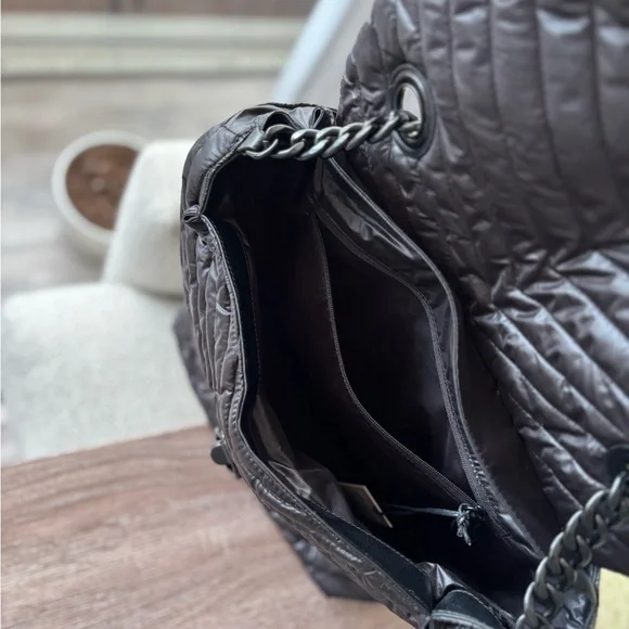 New with tags Rebecca Minkoff Black Nylon Quilted Women's Backpack. - Picture 7 of 7